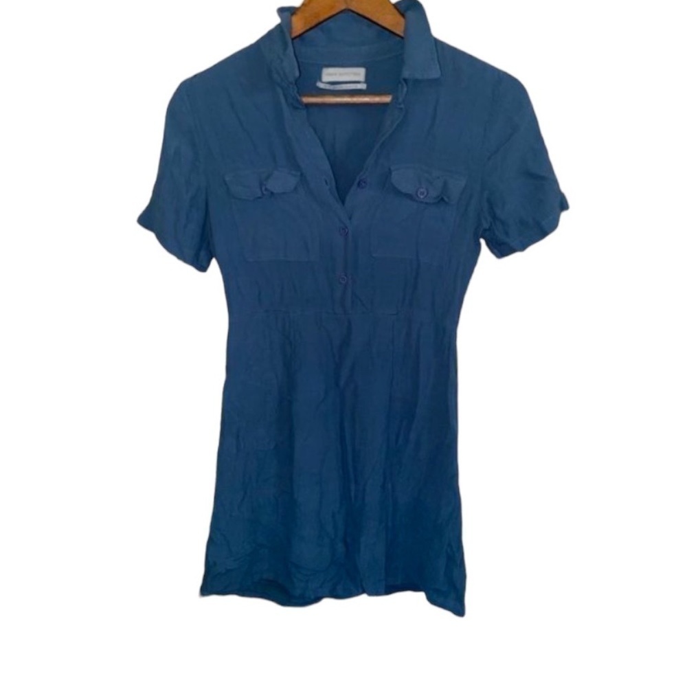 Urban outfitters short sleeve smoky half button polo dress SIZE XS